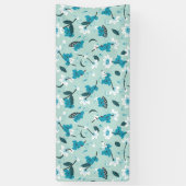 コアラよくはしゃぐ柄かわいい動物と自然アート 横断幕 (縦)