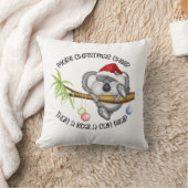 コアラよりもクリスマスの応援の方が耐えられる クッション (ブランケット)