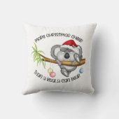 コアラよりもクリスマスの応援の方が耐えられる クッション (裏面)