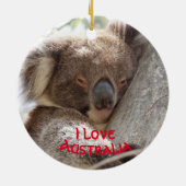 コアラをモチーフにしたクリスマスオーナメント セラミックオーナメント (裏面)