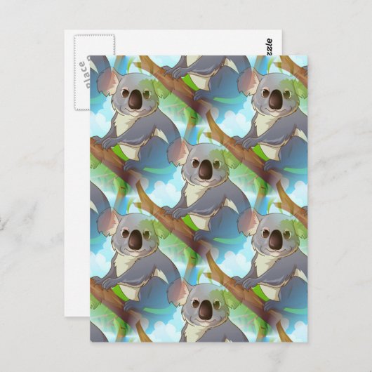 コアラを採用して下さい! ポストカード (正面/裏面)