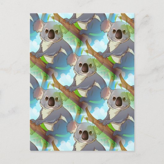 コアラを採用して下さい! ポストカード (正面)