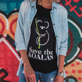 コアラを救えTシャツ Tシャツ