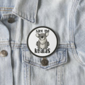 コアラを救おうボタン 缶バッジ (インサイチュ)