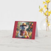 コアラアップルオーチャード カード (黄色い花)