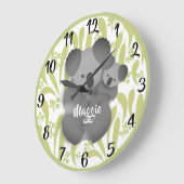 コアラアンドベビージョイ ラージ壁時計 (傾斜)