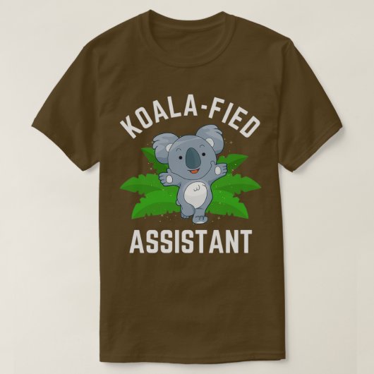 コアライドアシスおもしろいタントコアラプン Tシャツ (デザイン正面)