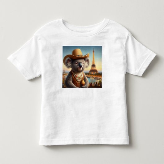 コアラエッフェルタワー トドラーTシャツ (正面)