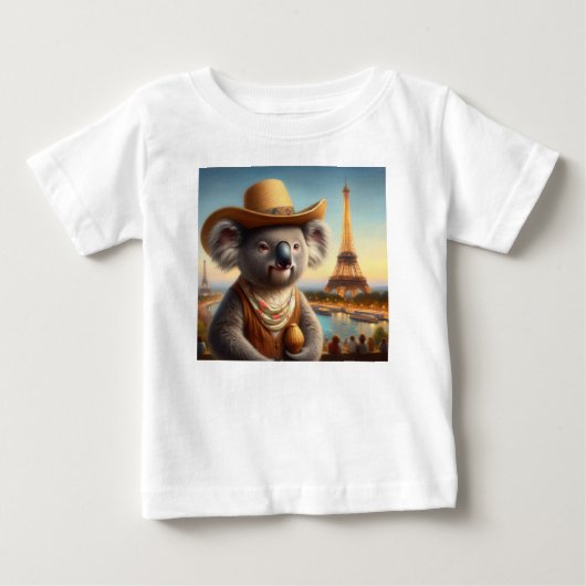 コアラエッフェルタワー ベビーTシャツ (正面)