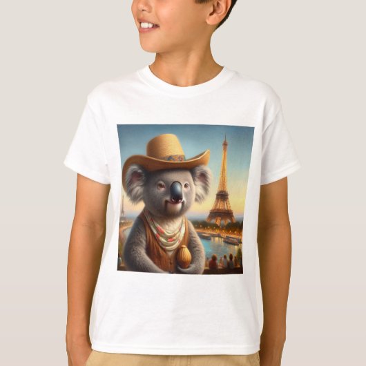 コアラエッフェルタワー Tシャツ (正面)