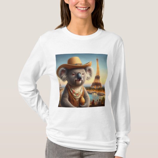 コアラエッフェルタワー Tシャツ (正面)