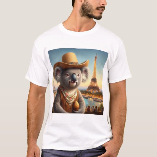 コアラエッフェルタワー Tシャツ (正面)