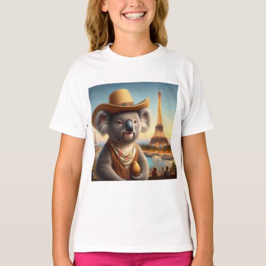 コアラエッフェルタワー Tシャツ (正面)
