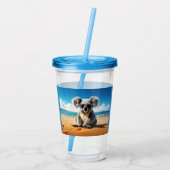 コアラオンザサンディビーチ アクリルタンブラー (裏面)