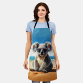 コアラオンザサンディビーチ エプロン (着用した状態)