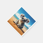 コアラオンザサンディビーチ スタンダードカクテルナプキン (角)