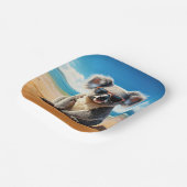 コアラオンザサンディビーチ ペーパープレート (傾斜あり)