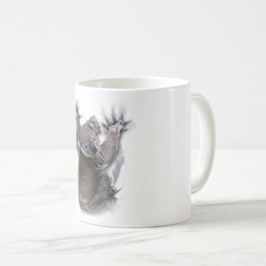 コアラオンバックつるかわいいクマのオーストラリア動物 コーヒーマグカップ (正面右)