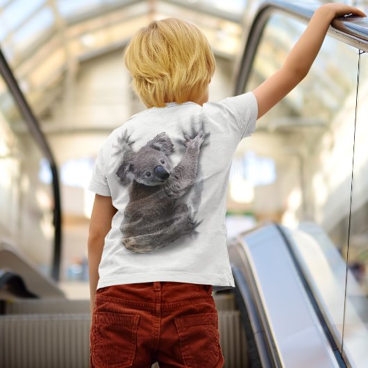 コアラオンバックつるかわいいクマのオーストラリア動物 ベビーTシャツ