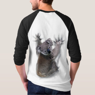 コアラオンバックつるかわいいクマのオーストラリア動物 Tシャツ