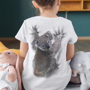 コアラオンバックつるかわいいクマのオーストラリア動物 Tシャツ