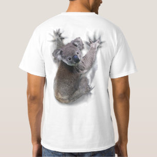 コアラオンバックつるかわいいクマのオーストラリア動物 Tシャツ
