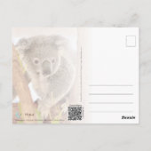 コアラオーストラリア | A6はがき ポストカード (裏面)