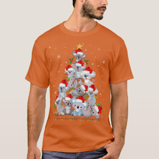 コアラオーナメントデコレーションクリスマスツリーティークリスマス Tシャツ