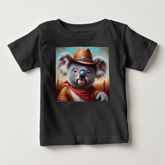 コアラカウボーイ ベビーTシャツ (正面)