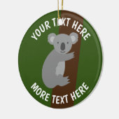 コアラカスタムベアールイスのクリスマスツリーオーナメント セラミックオーナメント (左)