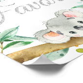 コアラカスタム誕生日パーティーの好意 ポスター (角)