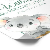 コアラカスタム誕生日パーティーへようこそ ポスター (角)