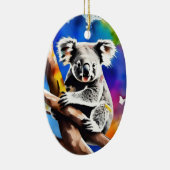 コアラカラフルベアウォーター・カラー・スプラッシュ セラミックオーナメント (右)