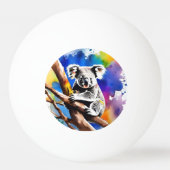 コアラカラフルベアウォーター・カラー・スプラッシュ 卓球ボール (裏面)