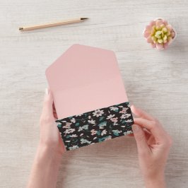 コアラカラフル柄かわいい動物とフローラ オールインワン招待状