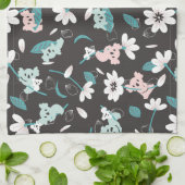 コアラカラフル柄かわいい動物とフローラ キッチンタオル (折り畳み)