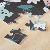 コアラカラフル柄かわいい動物とフローラ ジグソーパズル (側面)