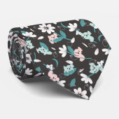 コアラカラフル柄かわいい動物とフローラ ネクタイ (ロール)