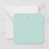 コアラカラフル柄かわいい動物とフローラ ノートカード (裏面)