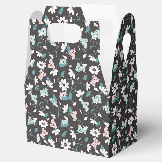 コアラカラフル柄かわいい動物とフローラ フェイバーボックス (オープン)