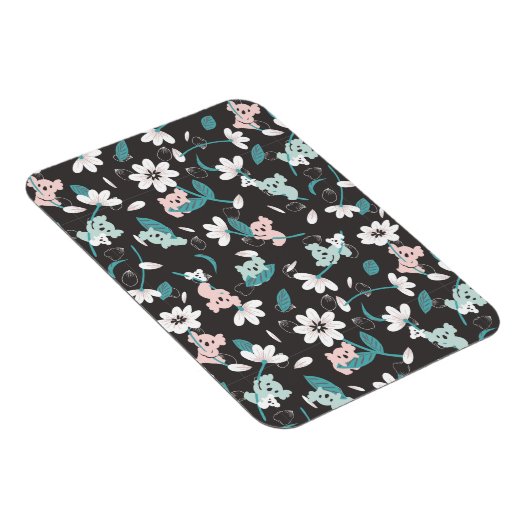 コアラカラフル柄かわいい動物とフローラ マグネット (右側)