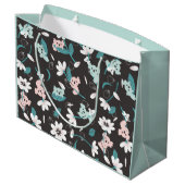 コアラカラフル柄かわいい動物とフローラ ラージペーパーバッグ (裏面アングル)