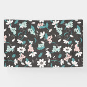 コアラカラフル柄かわいい動物とフローラ 横断幕 (横)