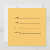 コアラカラフル誕生日パーティーへの招待 招待状 (裏面)