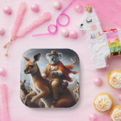 コアラカンガルーライダー ペーパープレート (パーティー)