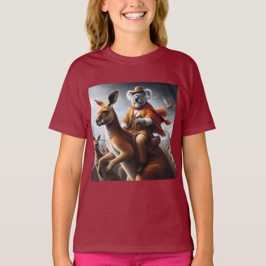 コアラカンガルーライダー Tシャツ (正面)