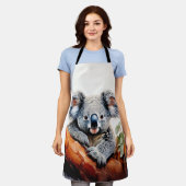 コアラガムの木に座る エプロン (着用した状態)