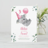 コアラガール誕生日 招待状 (スタンド正面)