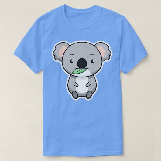 コアラキュートかわいいスケッチオーストラリア恋人 Tシャツ (デザイン正面)