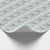 コアラキュートベビーパステルウォーターカラーパターン ラッピングペーパー (角)